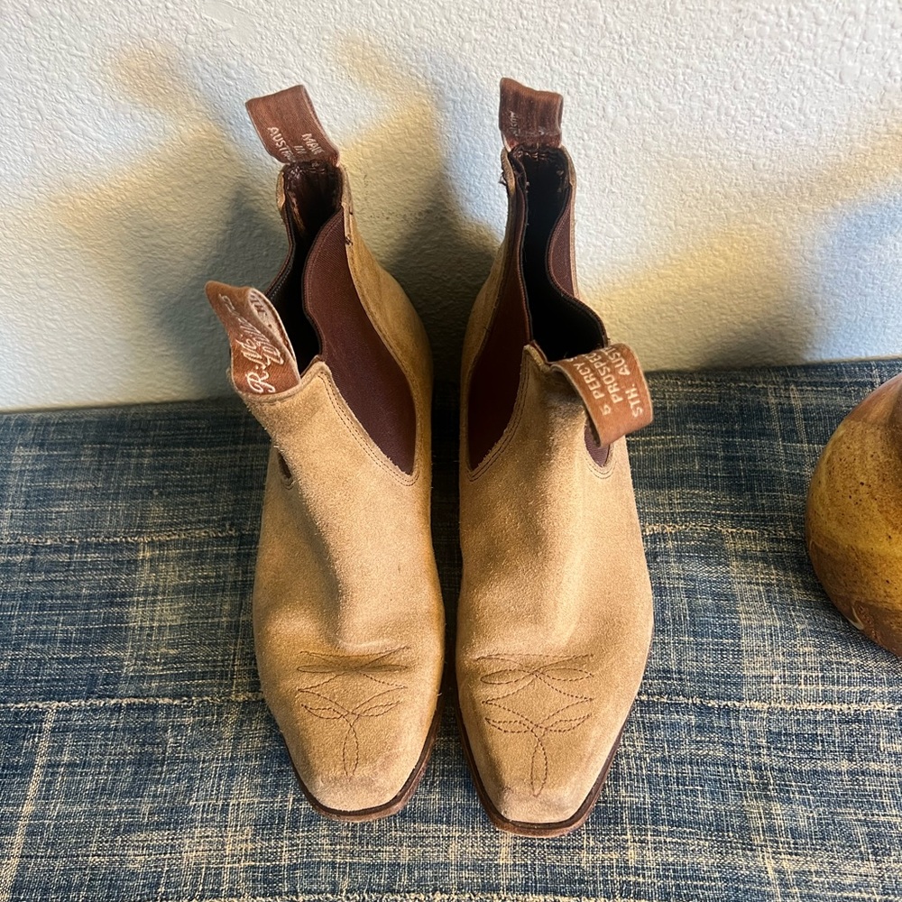 🤎 R.M. Williams Santa Fe Suede Chelsea Boots AU 3.5 US 6–6.5